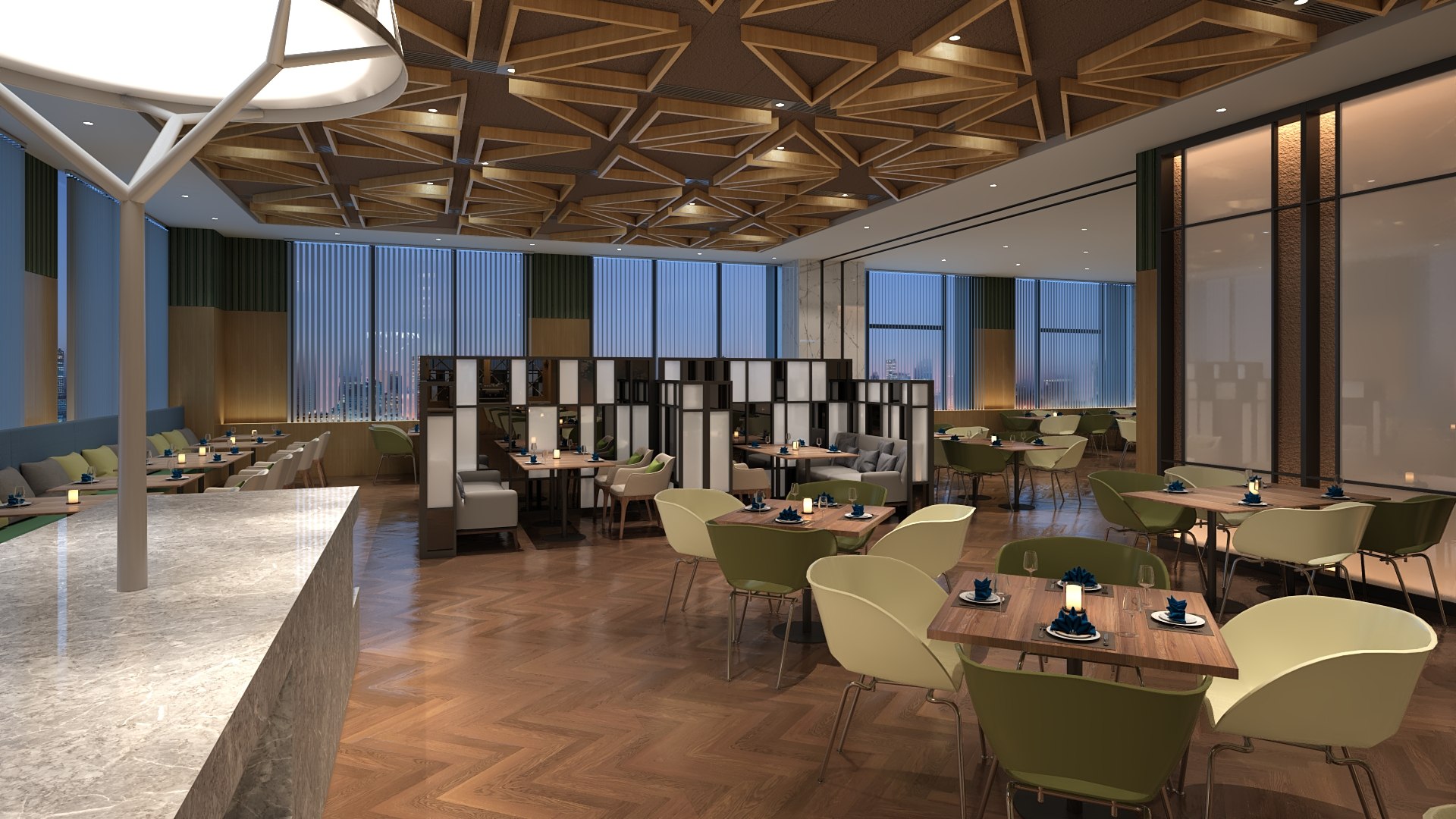 Restaurant 3D Model - TurboSquid 2087326