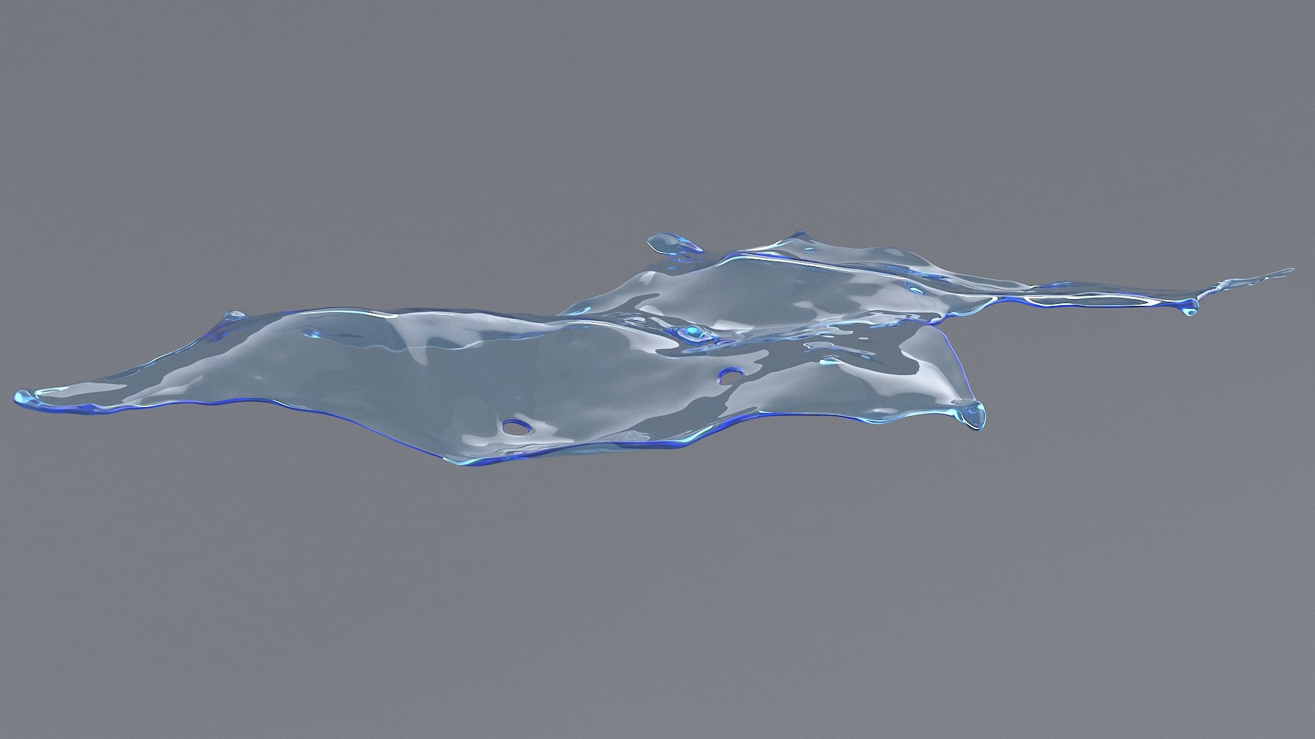 Splash Flat 01 3D model - TurboSquid 1718081