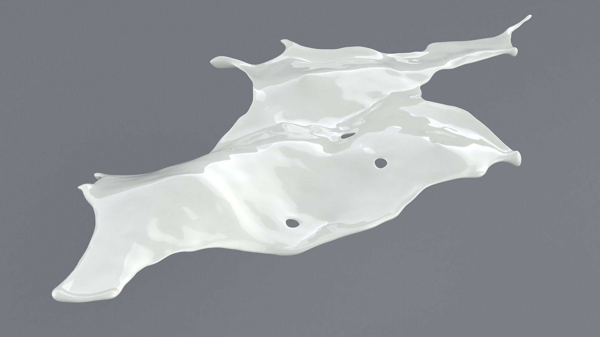 Splash Flat 01 3D model - TurboSquid 1718081