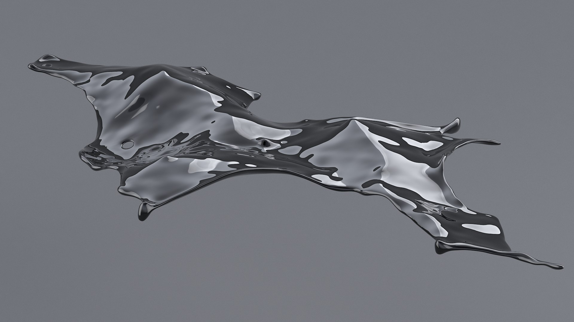 Splash Flat 01 3D model - TurboSquid 1718081