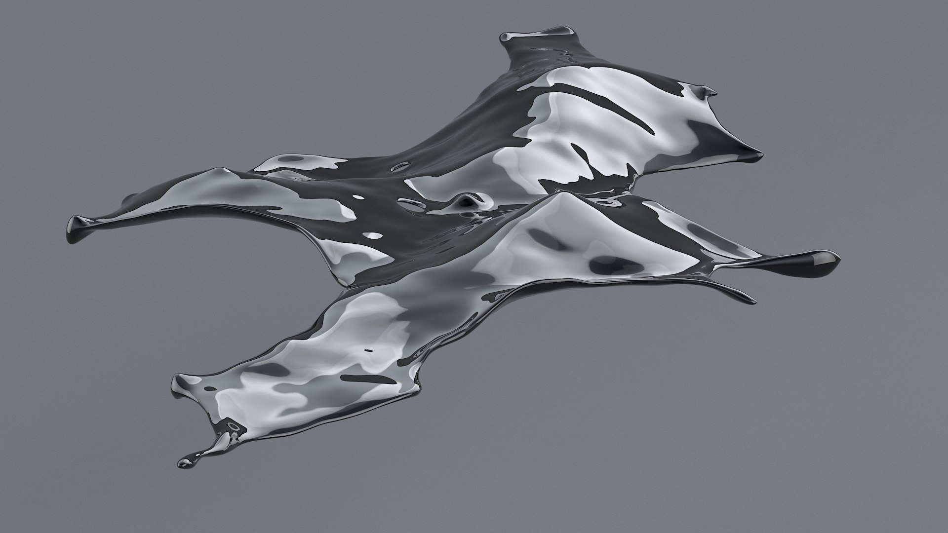 Splash Flat 01 3D model - TurboSquid 1718081
