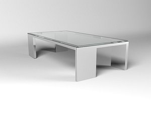 glass coffee table 3d max