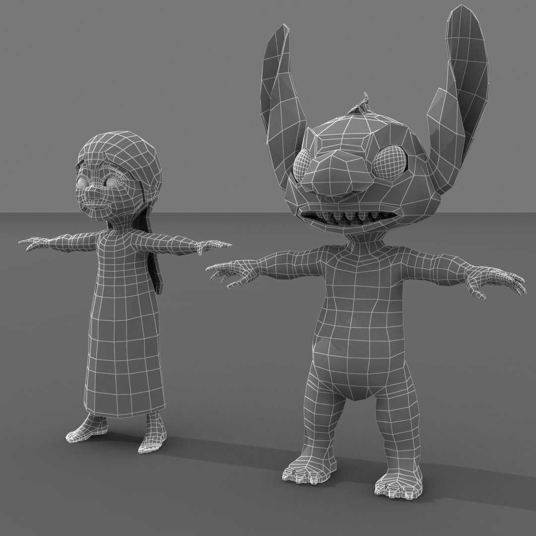 modèle 3D de Lilo et Stitch - TurboSquid 788371