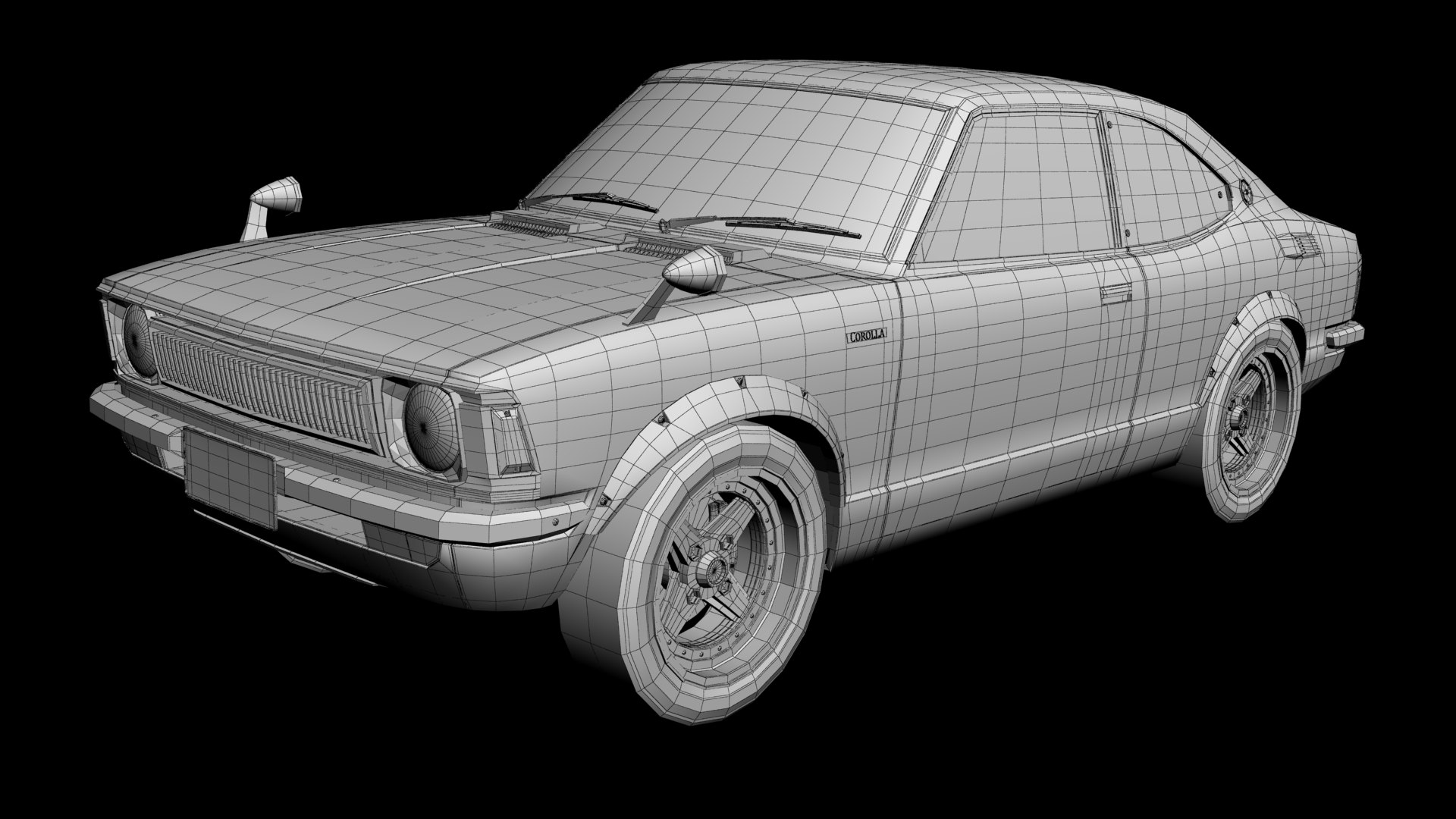 Toyota Corolla Coupe TE27 Model TurboSquid 2191679