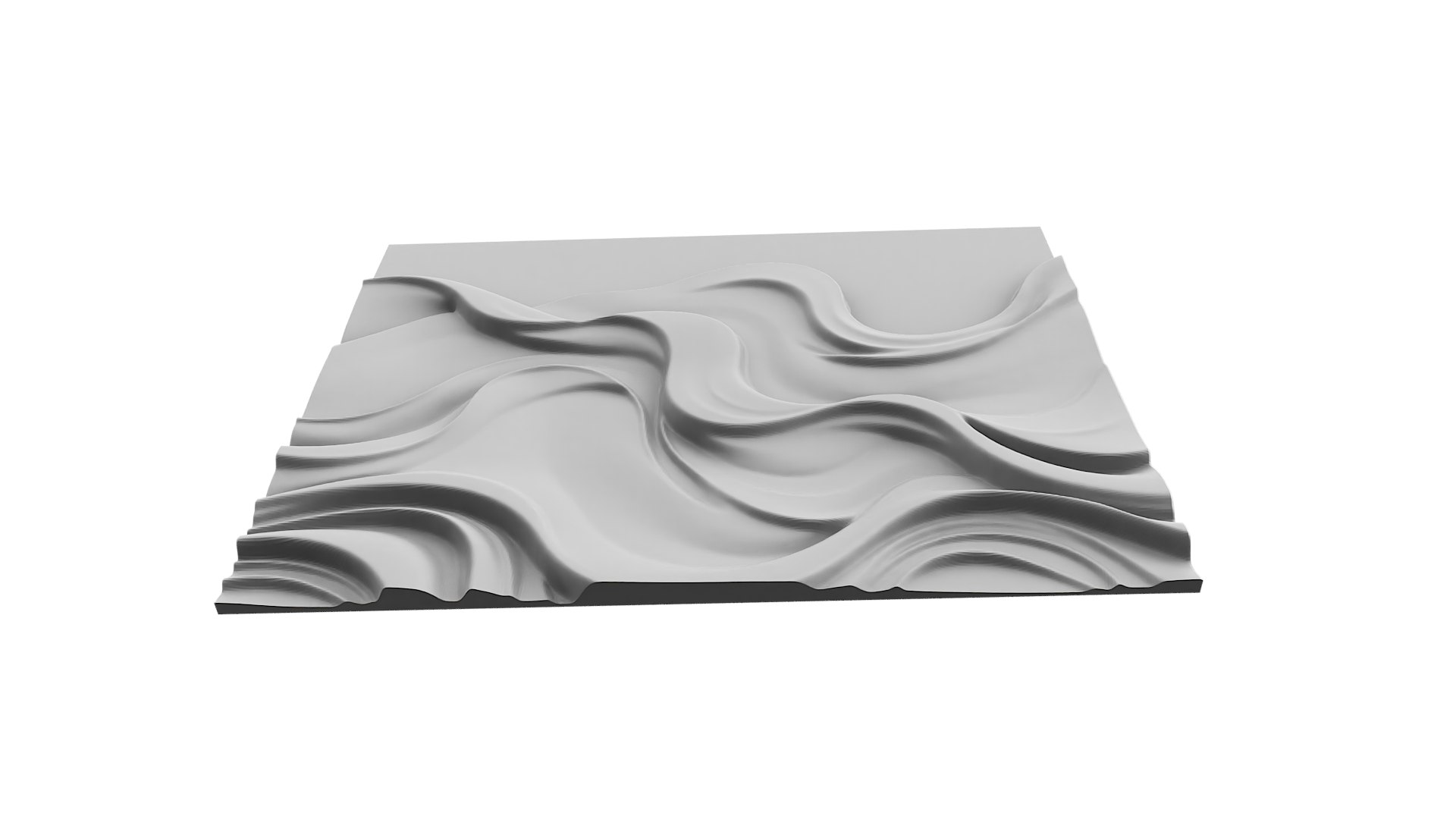 3D Modern Panel Wall Decor Set Wall Relief Mural CNC 74 Model ...