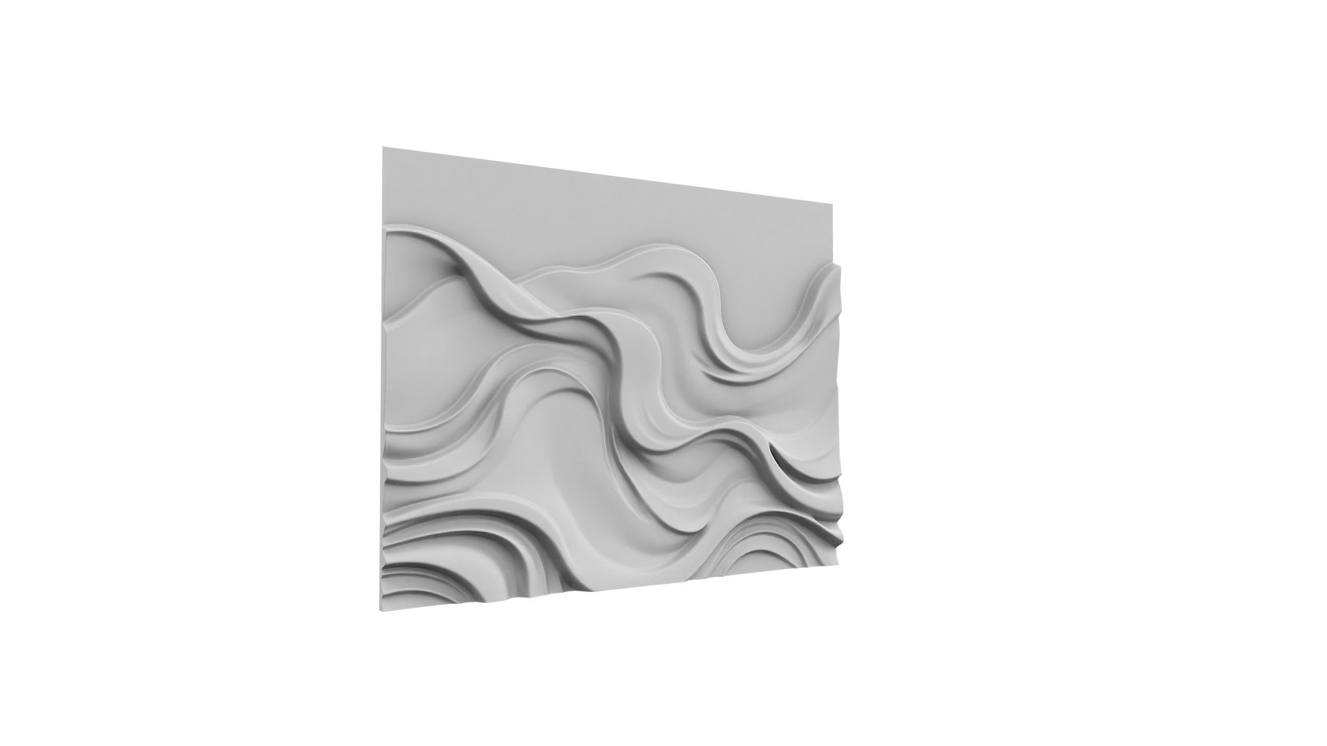 3D Modern Panel Wall Decor Set Wall Relief Mural CNC 74 Model ...