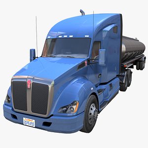 Kenworth T680 tanker semitruck 3D model