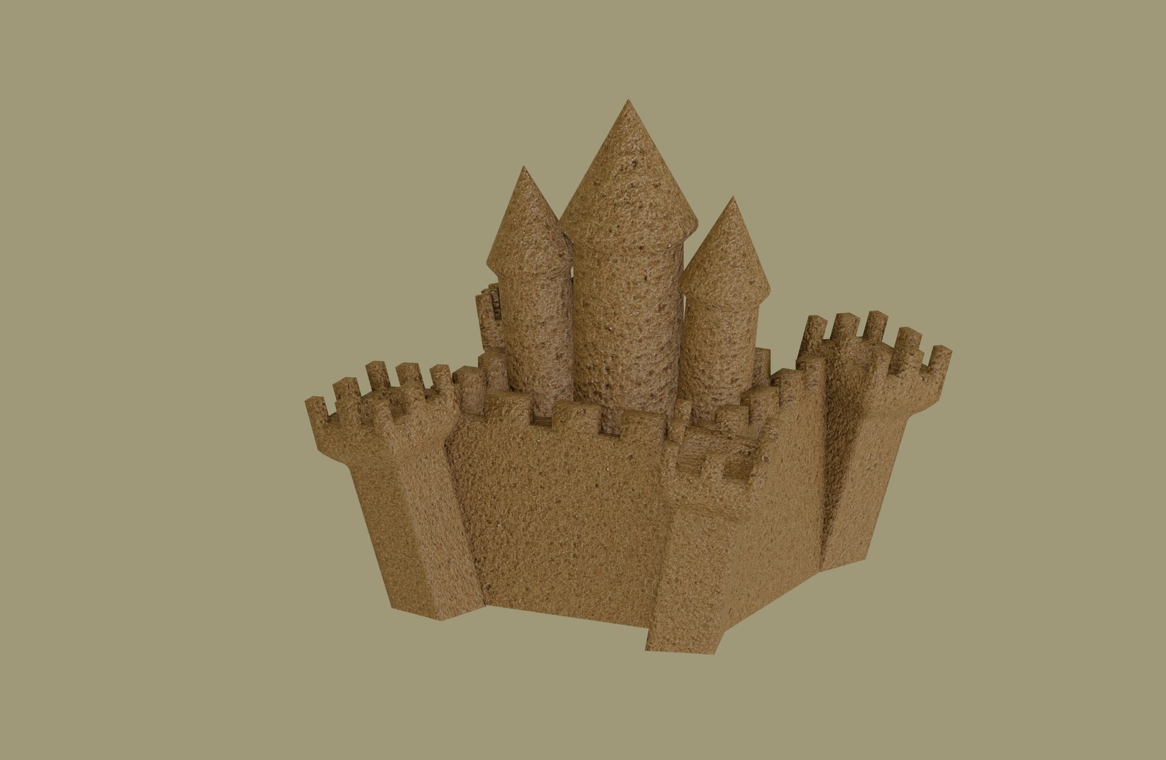 3D Sandcastle - TurboSquid 1869152