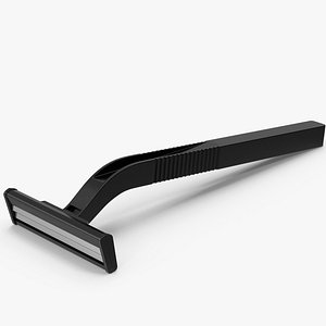 Black Disposable Razor 3D model