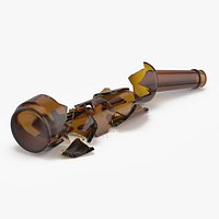 Shattered Glass Beer Bottle