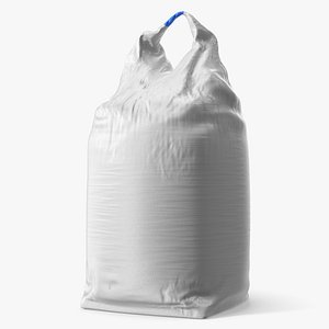 Industrial Bulk Bag with Blue Loop 600 kg White