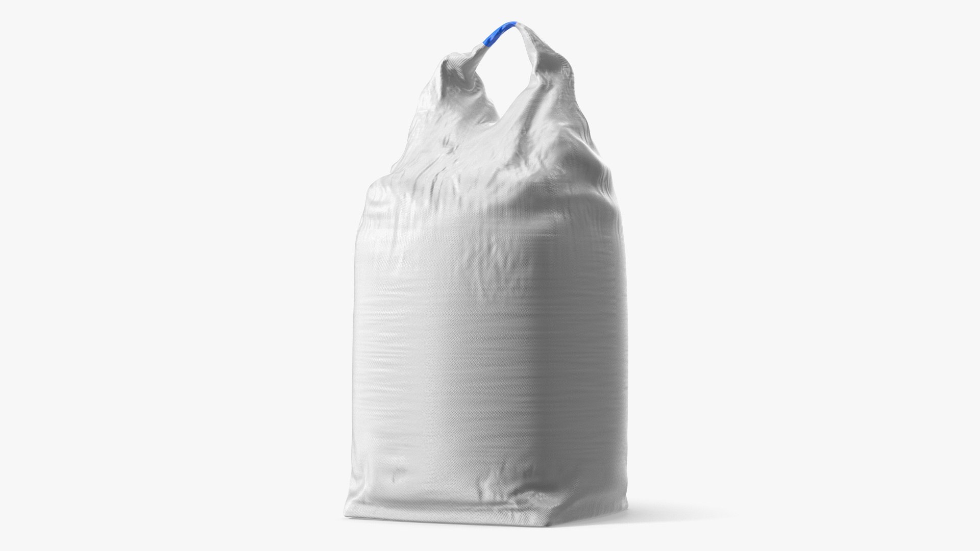 Industrial Bulk Bag with Blue Loop 600 kg White 3D model preview