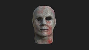 3D model Michael Myers Halloween Mask 04 Scars Blood - Character Design