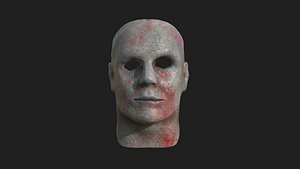 Michael Myers Halloween Mask 04 Scars Blood - Character Design