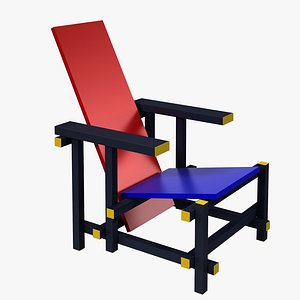 Red and Blue Chair