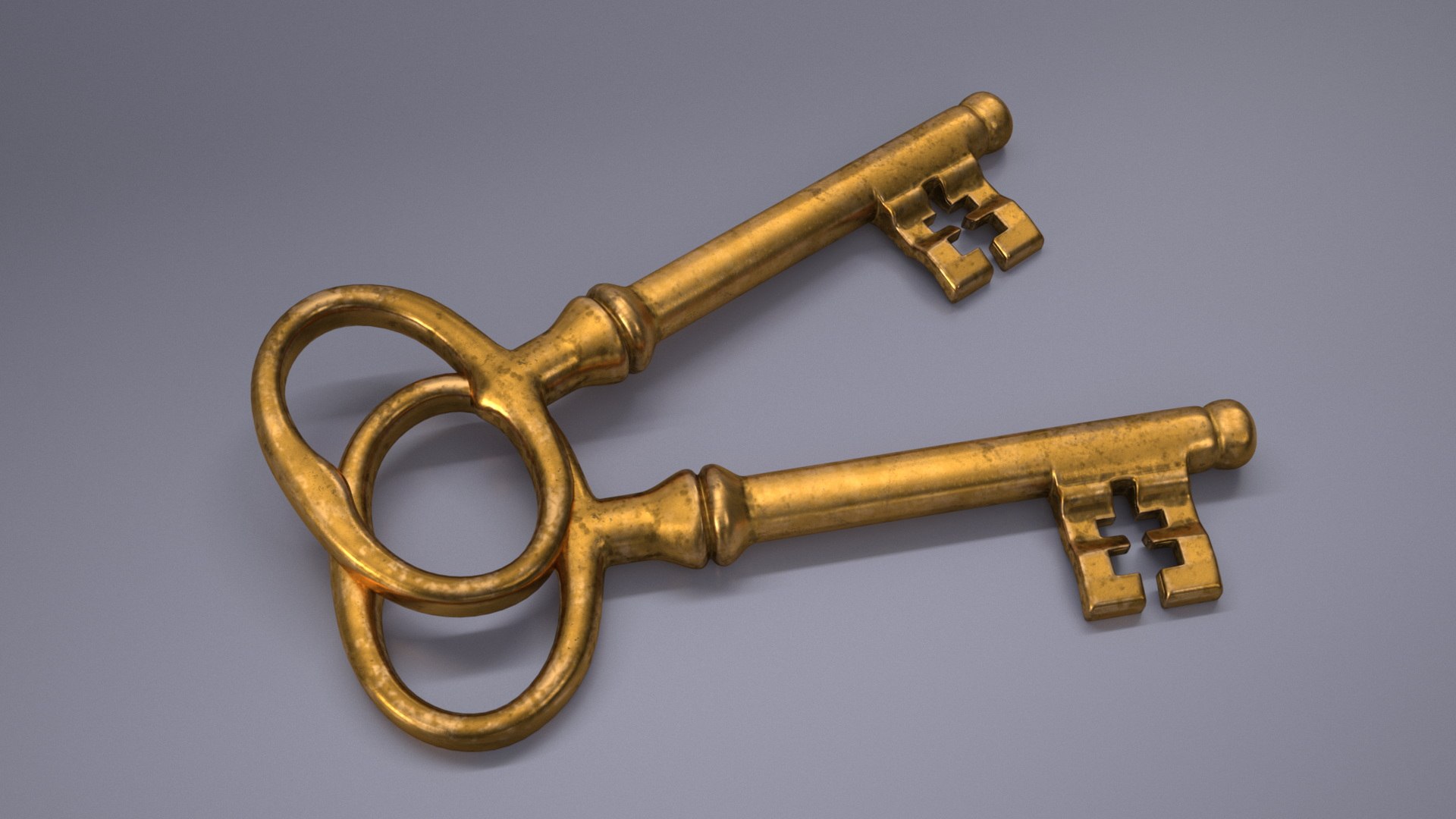Classic Skeleton Key Gold 3D Model - TurboSquid 2244926