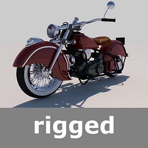 Rigged Indian Chief 1948 Motorcycle