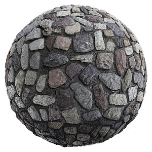 Stone - Granite Rubble Vol 01 offers a premium PBR scanned texture for high-quality renders