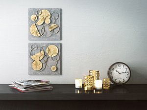 vintage wall rings obj