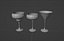 3D Cocktail Glasses Set 01 model