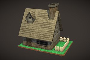 3d model medieval house