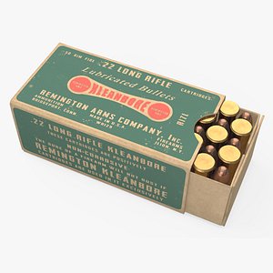 Remington 22 Long Rifle Ammunition Box model