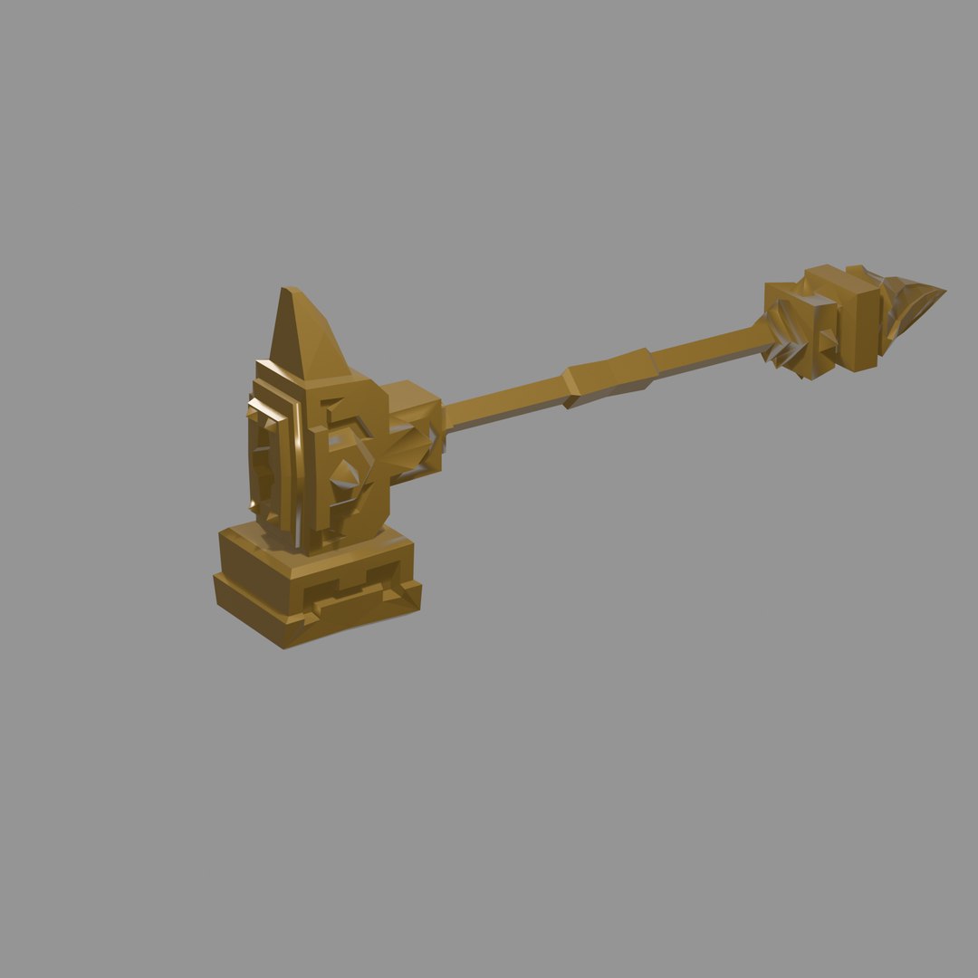 Dwarven War Hammer 3D - TurboSquid 2499346