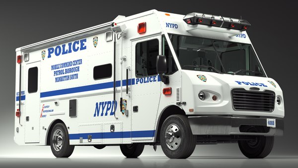 modelo 3d Centro de comando móvil de la policía de Nueva York ...