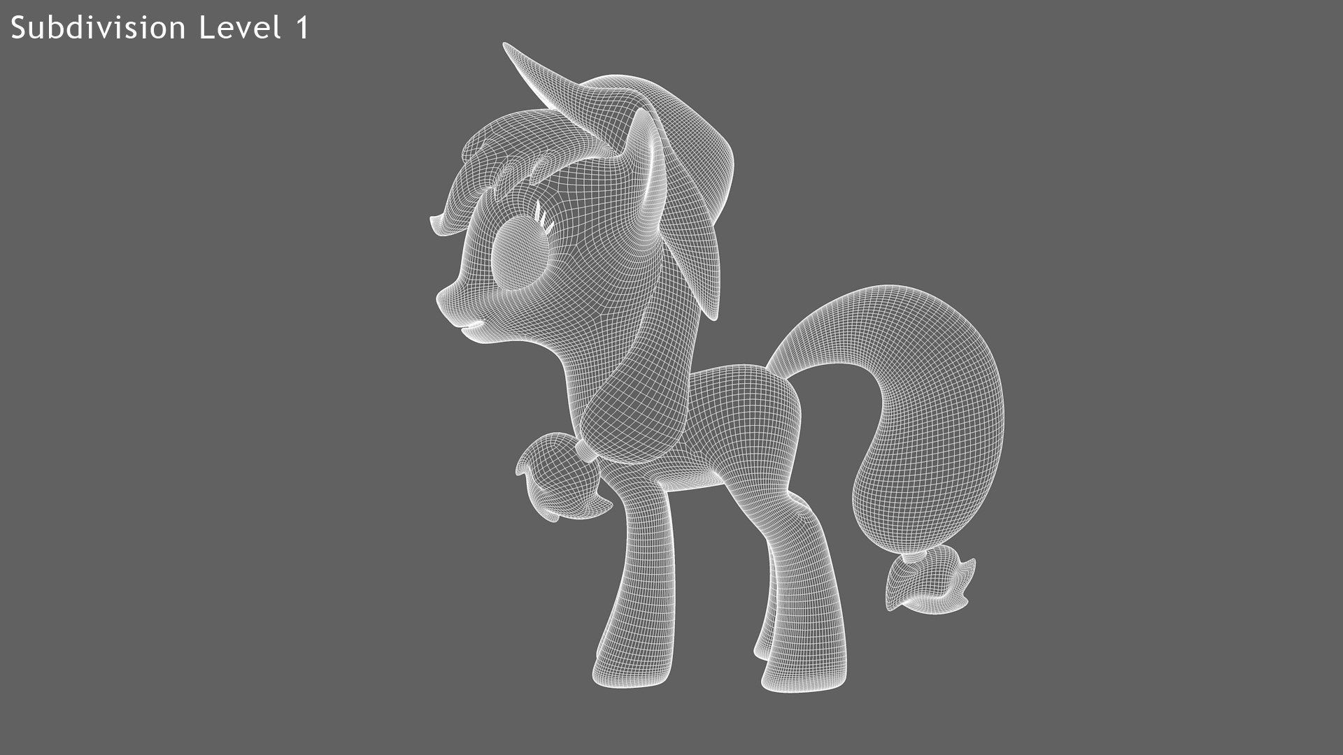 3D Applejack Pony - TurboSquid 2009054