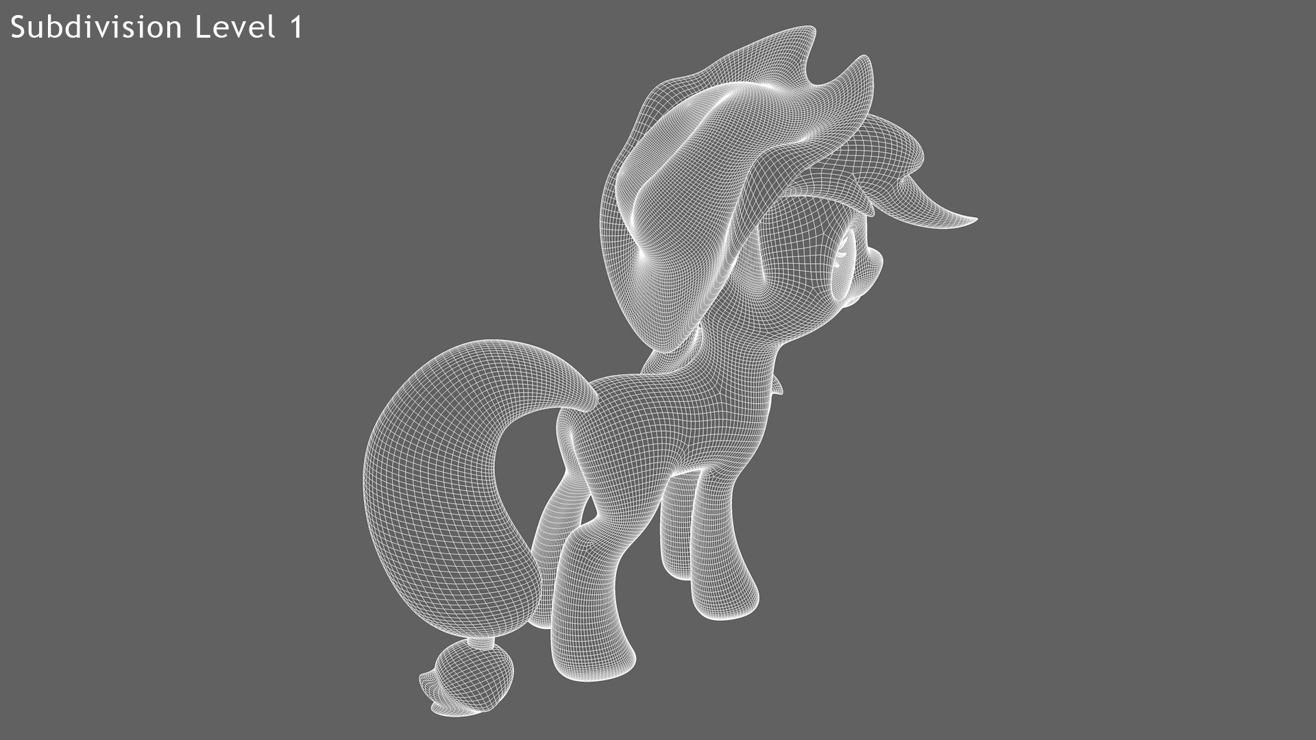3D Applejack Pony - TurboSquid 2009054