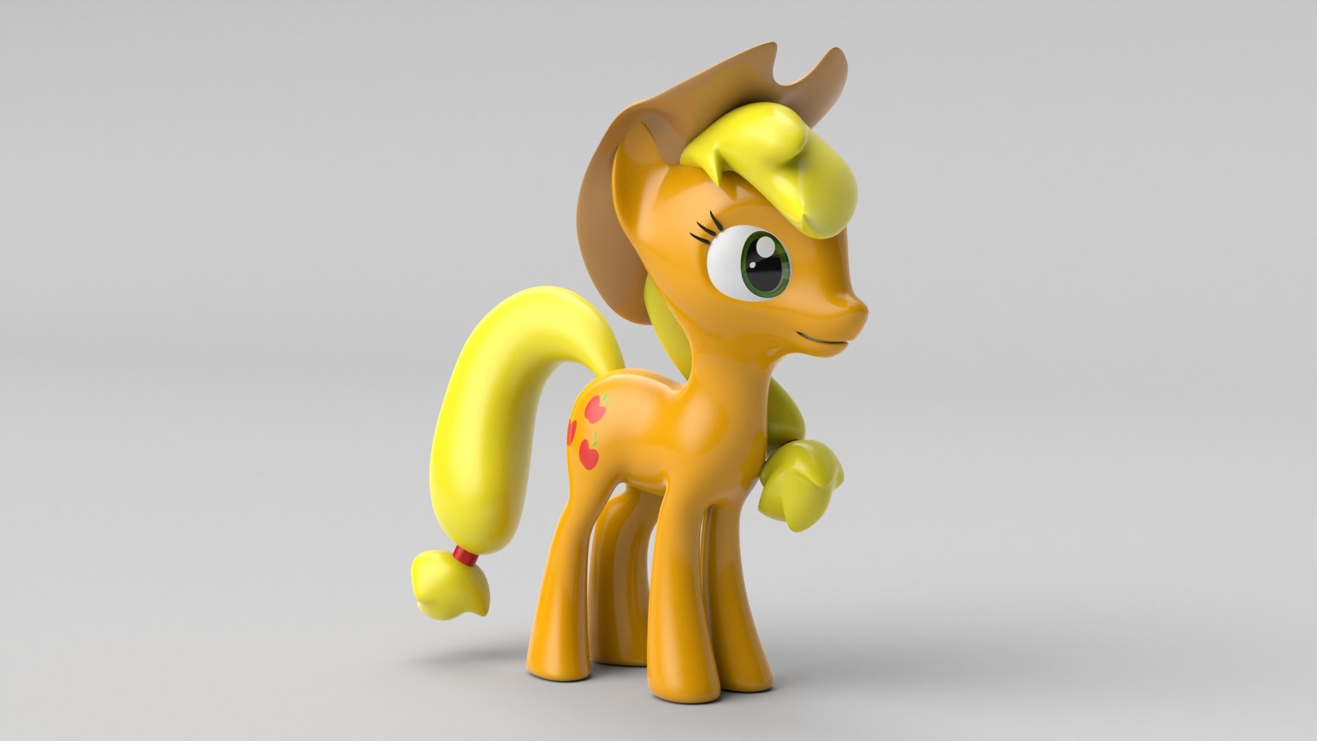 3D Applejack Pony - TurboSquid 2009054