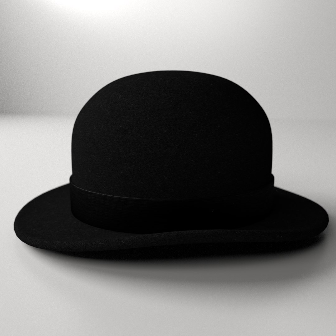 3d Bowler Hat Model