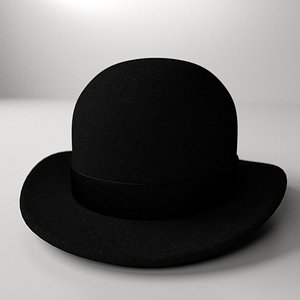 3d bowler hat model