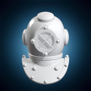 Nautical Diver Helmet Pen Holder V1 3D Print Model 3D model