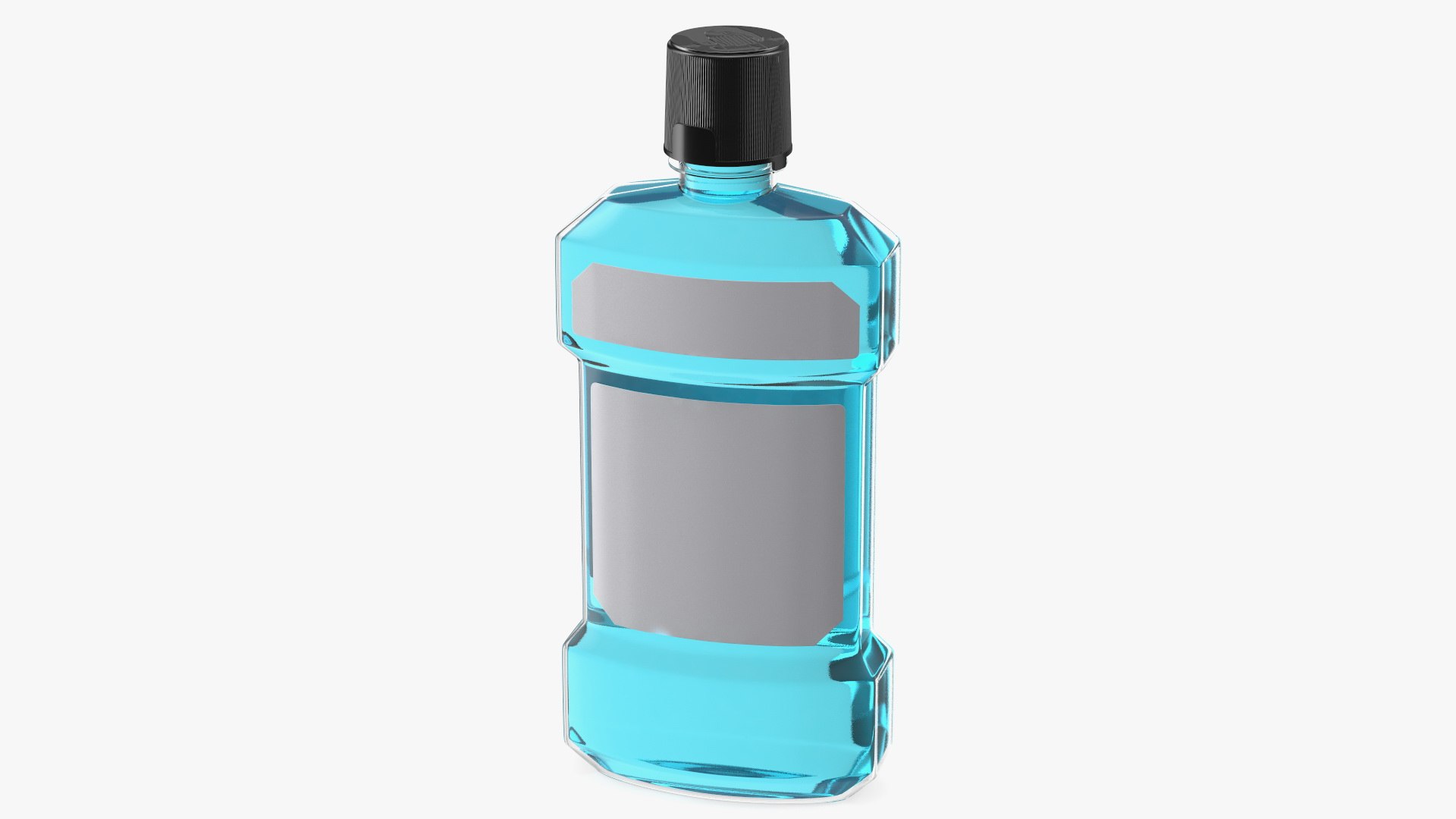 Anticavity Mouthwash 250ml Bottle 3D model preview