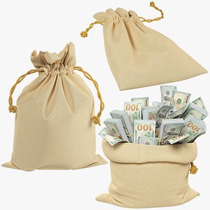 Money Bags Collection V18 3D model