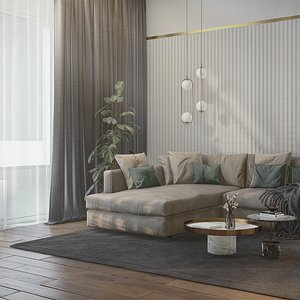 3D Modern Livingroom