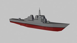 Aegis warship ver2 3D model