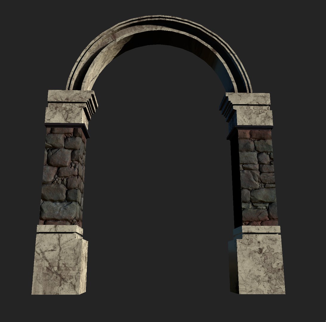 Stone Marble Archway 3D Model - TurboSquid 1272926