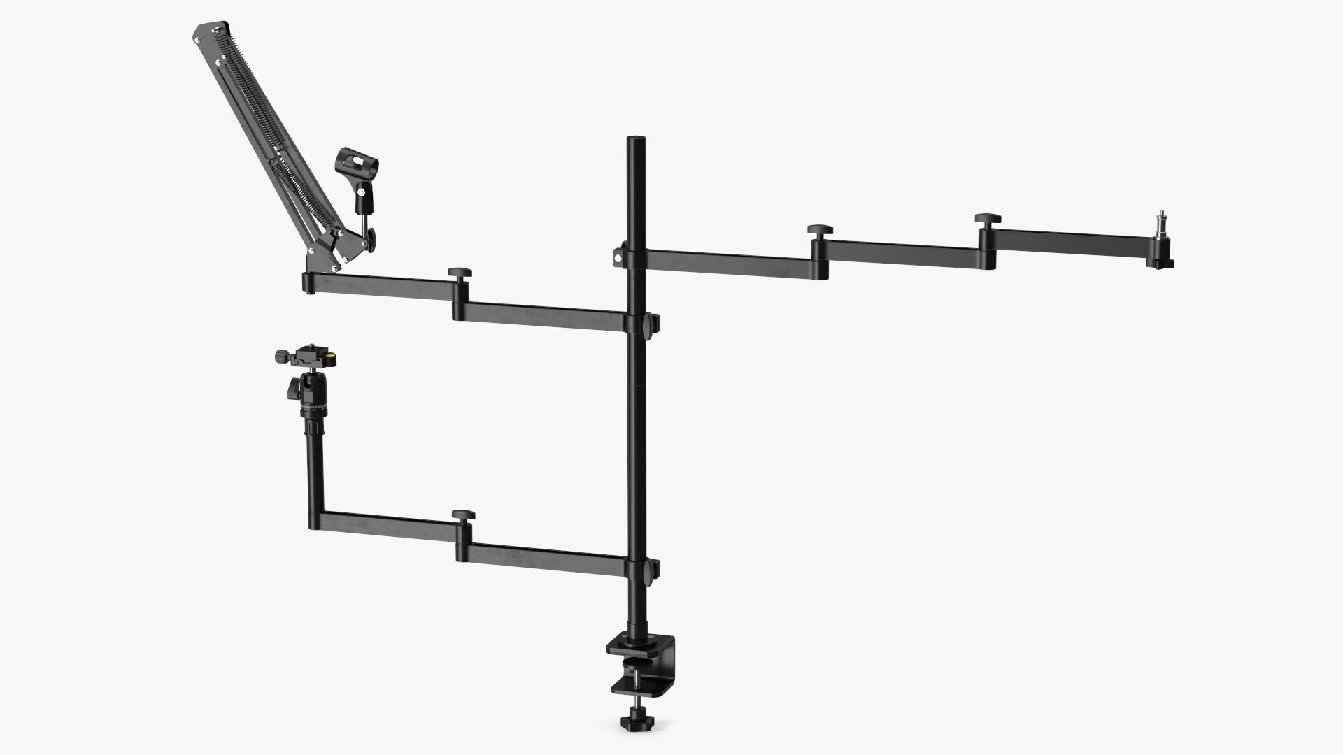Boom Arm ULANZI Flexible Desk Mount Clamp Stand 3D model preview