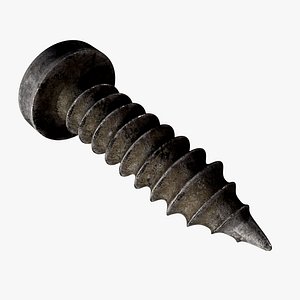 3D rusted screw