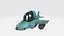 Retro toy airplane 3D model