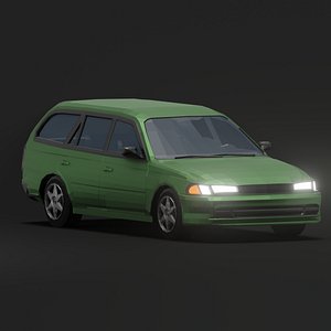 Generic Station Wagon Low Poly