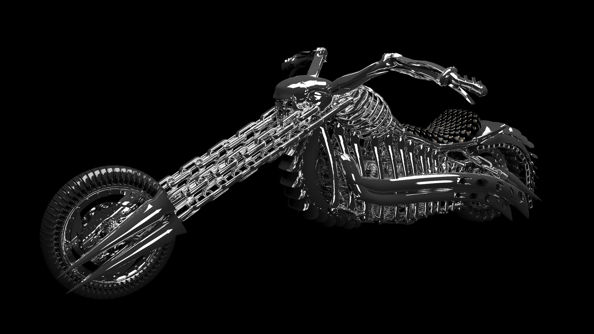 3D Ghost Rider Hell Bike - TurboSquid 1815460