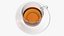 Cup of Tea with Saucer Half Full model