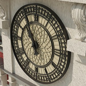 3D Gothic Tower Clock Dial