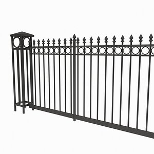 metal railings model