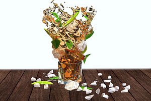 3D keyshot splash