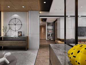 Modern living room - Apartment Interior Scenes 3D