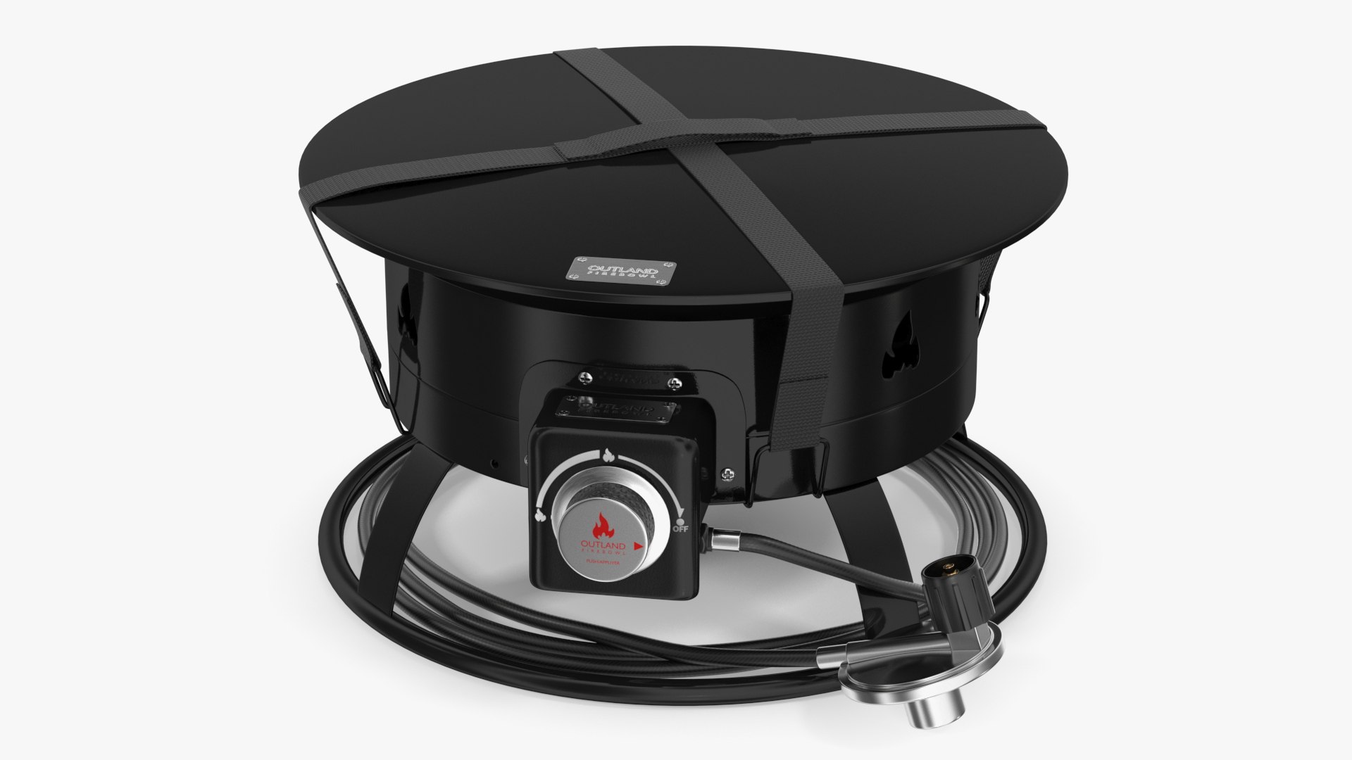 Outland Living Portable Propane Fire Pit with Cover 3D model preview